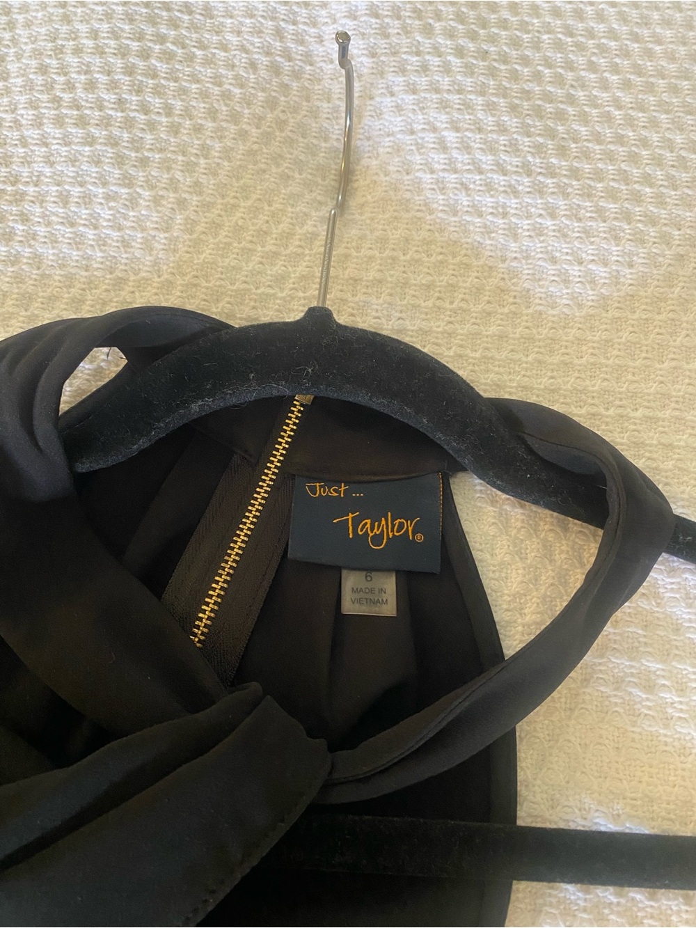 Just...Taylor Black Women's dressy dress with Gold Hardware